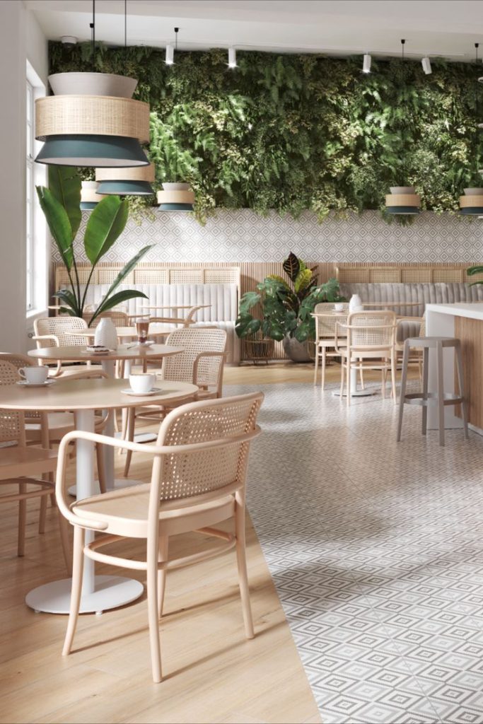 bar and cafe seating