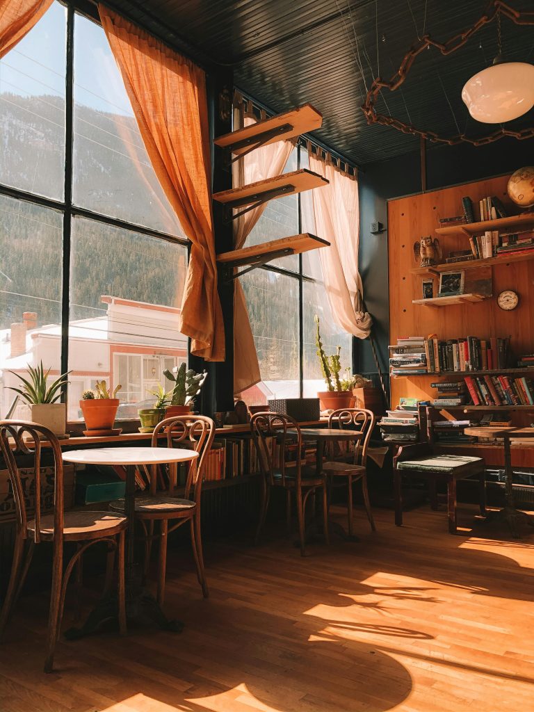 cafe chairs and tables