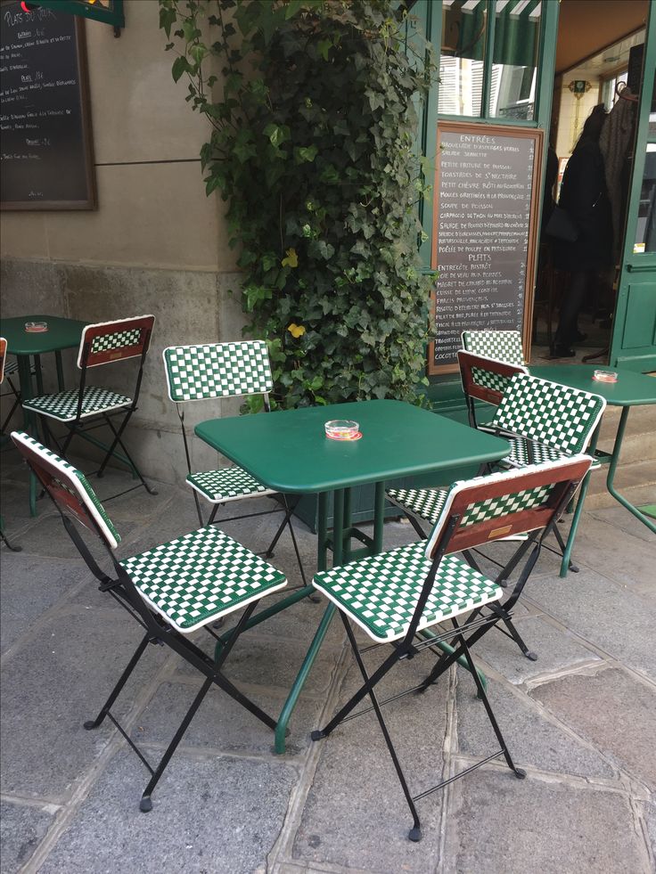 metal cafe tables