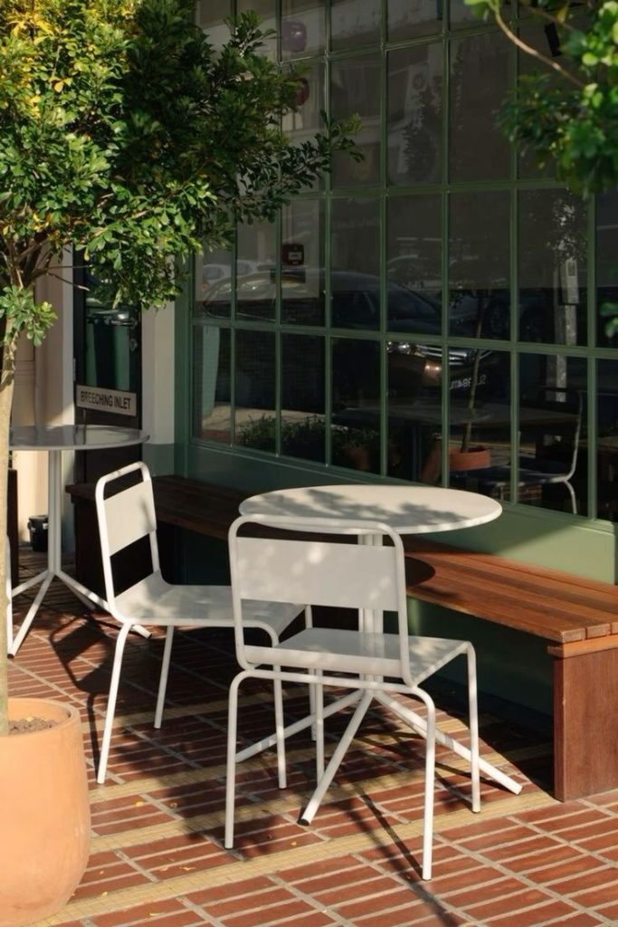 Minimalist Café Seating